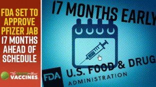 FDA Set to Approve Pfizer Jab 17 Months Ahead of Schedule